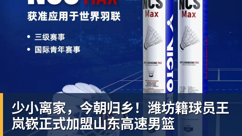 华体会体育少小离家，今朝归乡！潍坊籍球员王岚嵚正式加盟山东高速男篮